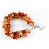 Image 2 : 196.20CTW 7in. CARNELIAN CHIPPED STONE BRACELET METAL L