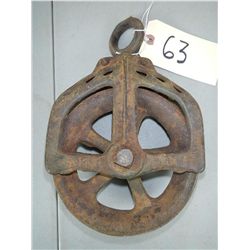 Antique Cast Iron Pulley