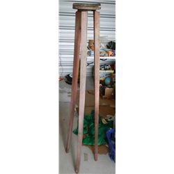 Antique Wood Tripod Large