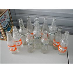 6 Hires Root Beer and 6 Crush Bottles