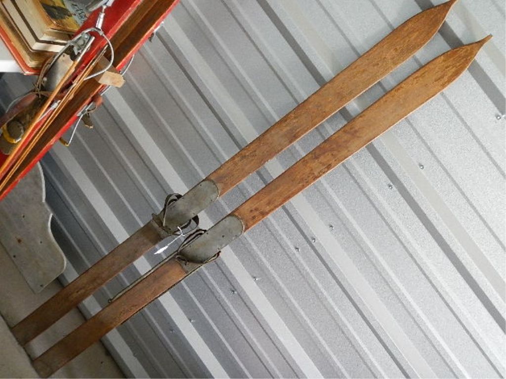 Antique Wood Skis