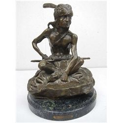 "Watcher of the Plains" Bronze by CM Russell