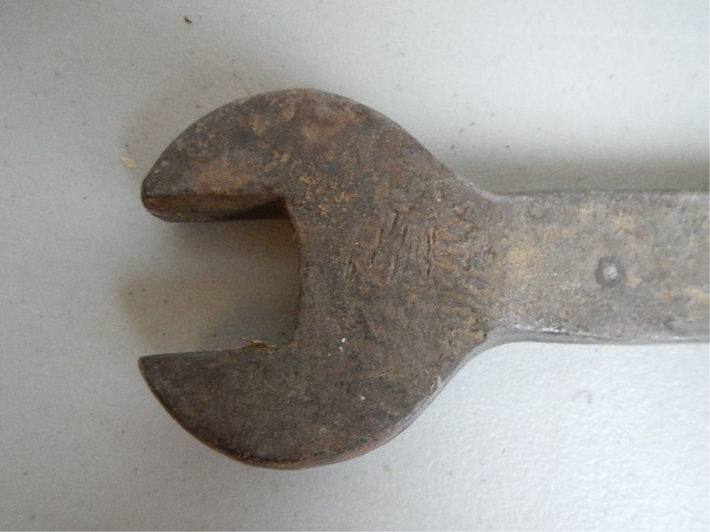 Large Antique Wrench Marked "CM PY"