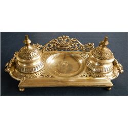 Silver plated ink well