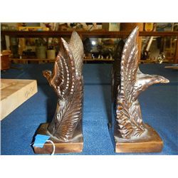 Brass Eagle Book Ends
