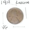 Image 1 : 1912 LINCOLN CENT *RARE EARLY DATE VERY GOOD GRADE*!!