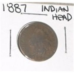 1887 INDIAN HEAD PENNY *PLEASE LOOK AT PICTURE TO DETERMINE GRADE*!!