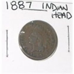 1887 INDIAN HEAD PENNY *PLEASE LOOK AT PICTURE TO DETERMINE GRADE*!!