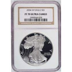 2004W silver Eagle  NGC PF70 ULTRA CAMEO  est $100-$125