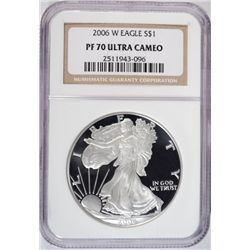 2006W silver Eagle  NGC PF70 ULTRA CAMEO  est $100-$125