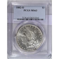 1882O  Morgan $  PCGS63