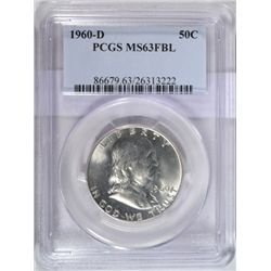 1960D  Franklin half $  PCGS63FBL  PCGS price guide = $35