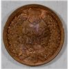 Image 2 : 1907 INDIAN ONE CENT SUPERB MS 66 RB, UNBELIEVABLE COLOR!