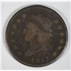 Image 1 : 1812  large penny  VG  est  $80-$90