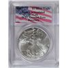 Image 1 : 2001 silver Eagle WTC ground recovery  PCGS GEM UNC