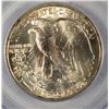 Image 3 : 1934 D WALKING LIBERTY HALF DOLLAR PCGS MS 65 GEM! RAINBOW OBV WHITE BLAST REV