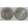 Image 2 : 1890-O, & 1890-S MORGAN DOLLARS AU