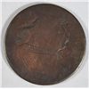 Image 1 : 1806 LARGE CENT - FOLK ART CARVING ON OBVERSE