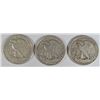 Image 2 : 1941-S, 42-S, & 43 WALKING LIBERTY HALVES.