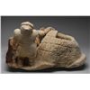 Image 2 : Sculpture of an Inuk Building an Igloo by Pauloosie Karpik - Pangnirtung 24" L. 14" H.  Good Conditi
