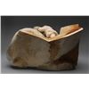 Image 3 : Sculpture of an Inuk Building an Igloo by Pauloosie Karpik - Pangnirtung 24" L. 14" H.  Good Conditi
