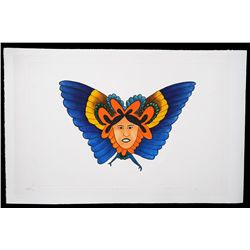 31 Inuit Prints "I Had a Dream" by Sorosoluto Onalik 1982  26"x 40"  Good Condition