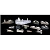 Image 1 : 13 Miniature Ivory Carvings of Whales, Seals and Birds 1 3/8" L. - 6 1/2" L.  Good Condition NOT ALL