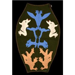 Applique Wall Hanging of Spirits by Allurd -Rankin Inlet 33"x 51"  Good Condition