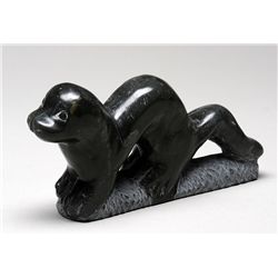 Mink/Weasel Sculpture by Johnny Inukpuk - Inukjuak 6 1/2" L.  Good Condition