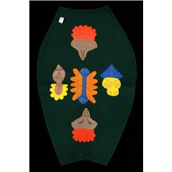 Applique Wall Hanging of Spirits by Ruby Eeleheitook - Gjoa Haven 31"x 47"  Good Condition