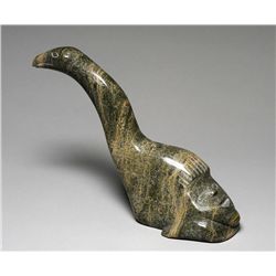 Bird Spirit by Pauloosie Tooloogar (1925-1991) - Cape Dorset 7" W. 9" H.  Good Condition
