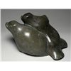 Image 1 : Parnee Peter Sculpture of Two Seals - Cape Dorset 16" L. 9" H.  Good Condition