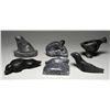 Image 2 : Six Inuit Carvings by Various Animals - Artist Unknown 6" L. - 8" L.  All in Good Condition