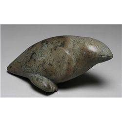 Arctic Bird Carving by Kalai Adla (1927-) Cape Dorset 8  H. 13  L.  Good Condition