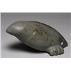 Image 2 : Arctic Bird Carving by Kalai Adla (1927-) Cape Dorset 8" H. 13" L.  Good Condition