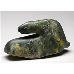 Bird Spirit Carving by Latcholassie - Cape Dorset 6 3/4  L. 3 3/4  H.  Good Condition