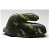 Image 2 : Bird Spirit Carving by Latcholassie - Cape Dorset 6 3/4" L. 3 3/4" H.  Good Condition