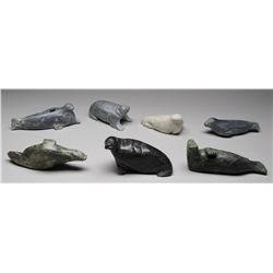 Seven Seal Carvings From Various Artists and Communities  Including Atchealak and Jacopie Kosiak 6 