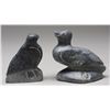 Image 1 : Two Peter Pappy Sculptures; Duck 11978 4 5/8" H. 4 5/8" W. and Bird 4 1/4" H. 3 1/4" W.  Both in Goo