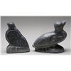 Image 2 : Two Peter Pappy Sculptures; Duck 11978 4 5/8" H. 4 5/8" W. and Bird 4 1/4" H. 3 1/4" W.  Both in Goo