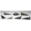 Image 2 : Seven Seal Carvings by Various Sanikiluaq Artists 4 1/4" L. - 8 1/2" L.  All in Good Condition
