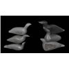 Image 2 : Six Bird Carvings by Various Sanikiluaq Artists Including Nellie Appaquq 5 1/2" L. - 8 1/2" L.  All