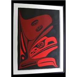 Robert Davidson Serigraph  Before the Snag  ‘97  62/66  37 x 49 1/2  Framed  Fine Condition