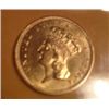 Image 1 : 1857 RARE $3 OLD PRINCESS AU-58
