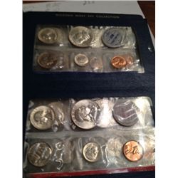 1960 THRU 1963 COMPLETE SILVER MIMT SETS, P&D