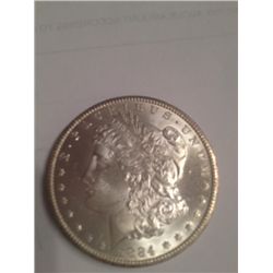 1884-O BU MS-63 MORGAN SILVER DOLLAR