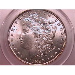 1899 Morgan Dollar Ch MS64 PCGS, LOW MINTAGE-ONLY 330,000