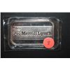Image 1 : Merrill Lynch Commemorative Silver Ingot; .999 Fine Silver 1 Oz.; EST. $35-45