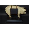 Image 2 : Sculpted Pig With Saddle Bag Chalkboards Recipe Card Holder; Size 9W x 9L X 6D; EST. $15-20