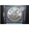 Image 2 : 2001 US Silver American Eagle $1; 1 Oz. Fine Silver; ICG Graded MS69; EST. $40-50